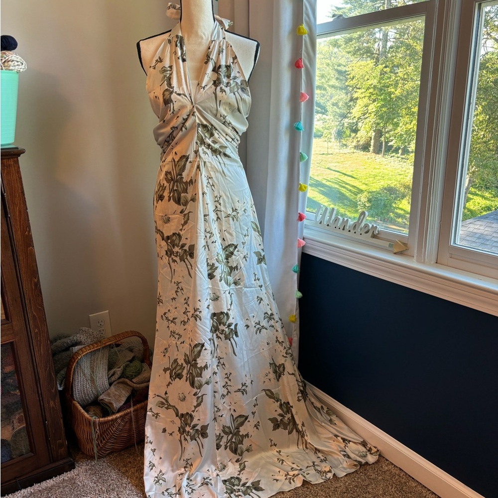 Long floral formal gown